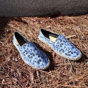 Ubuntu x Disney Shoes Womens 8.5 Blue Mickey Mouse African Espadrille